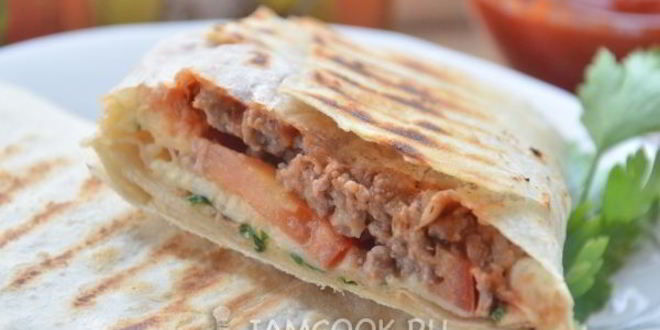 Рецепт шаурмы с фаршем