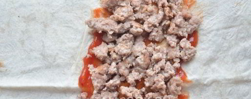 Шаг 4: шаурмы с фаршем