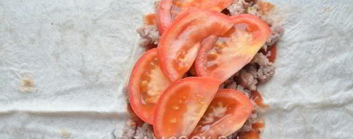 Шаг 5: шаурмы с фаршем