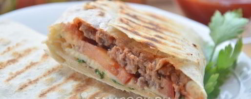 Шаг 10: шаурмы с фаршем