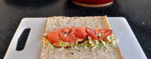 Шаг 8: шаурмы с капустой и курицей