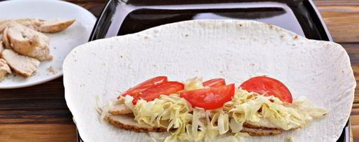 Шаг 7: шаурмы с сыром