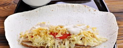 Шаг 8: шаурмы с сыром