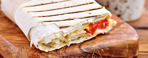 Шаг 10: шаурмы с сыром