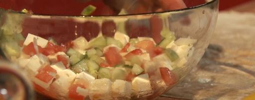 Шаг 2: шавермы с бараниной, брынзой и баклажанами