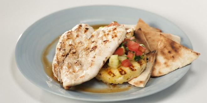 Рецепт шавермы с курицей на тарелке