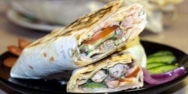 Рецепт шавермы в лаваше с курицей