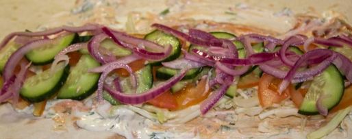 Шаг 41: шавермы в лаваше с курицей