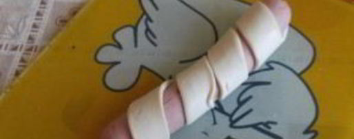 Шаг 2: сосисок в слоеном бездрожжевом тесте в духовке