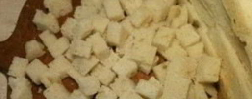 Шаг 2: домашних сухариков в духовке