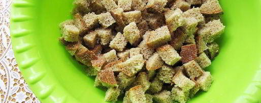 Шаг 2: хлебных сухариков