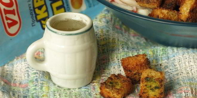 Рецепт крабовых сухариков