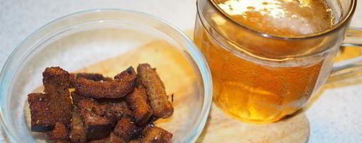 Шаг 15: пикантных сухариков к пиву