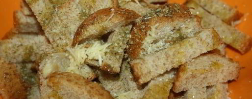 Шаг 1: пшеничных сухариков с сыром