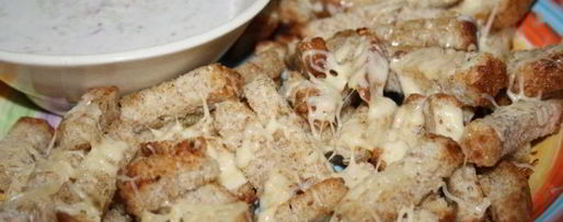 Шаг 6: пшеничных сухариков с сыром