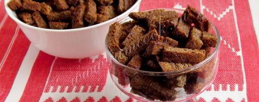 Шаг 8: ржаных сухариков с чесноком