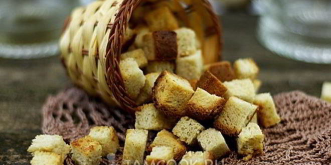 Рецепт сухариков чесночных