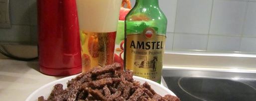 Шаг 13: сухариков из черного хлеба с чесноком