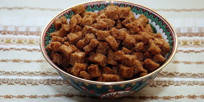 Рецепт сухариков на сковороде