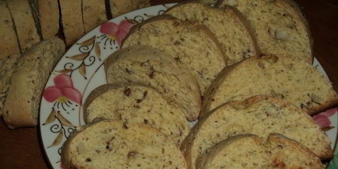 Рецепт сухариков с миндалем