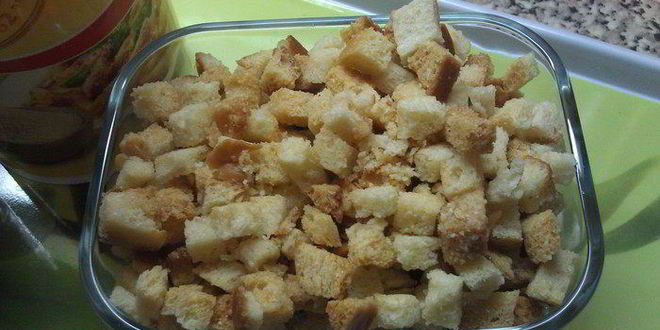 Рецепт сухариков с пармезаном