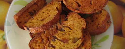 Шаг 8: тыквенных сухариков с изюмом