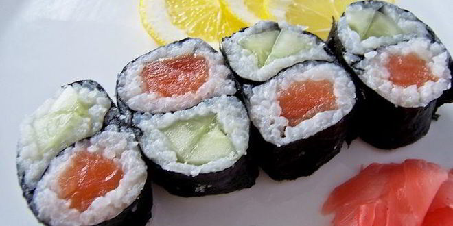 Рецепт двойного суши-ролл инь-янь