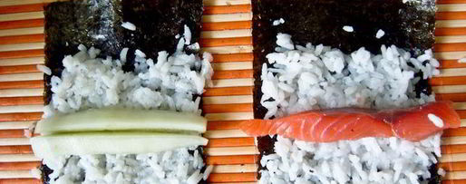 Шаг 1: двойного суши-ролл инь-янь