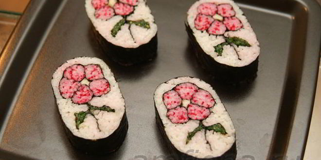 Рецепт кадзарей-суш цветок