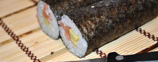 Шаг 10: маков суши с лососем и авокадо