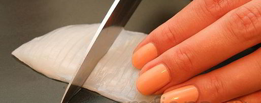 Шаг 2: нигирей-суш с кальмаром