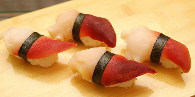 Рецепт нигирей-суш с хоккигаем