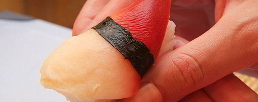 Шаг 7: нигирей-суш с хоккигаем