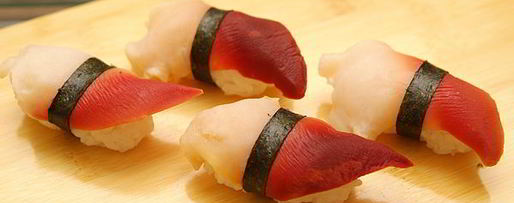 Шаг 8: нигирей-суш с хоккигаем