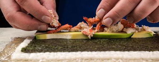 Шаг 5: ролла калифорния и суши нигири