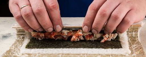 Шаг 6: ролла калифорния и суши нигири