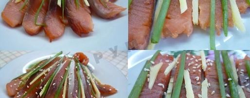 Шаг 2: сашими из лосося