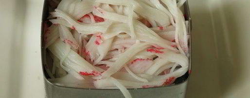 Шаг 12: суш мини-торт с крабовыми палочками