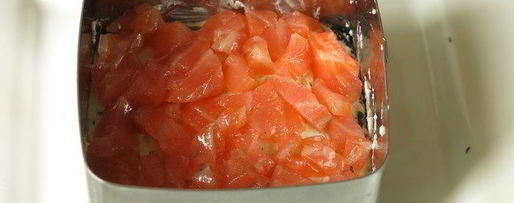 Шаг 8: суш мини-торт с крабовыми палочками