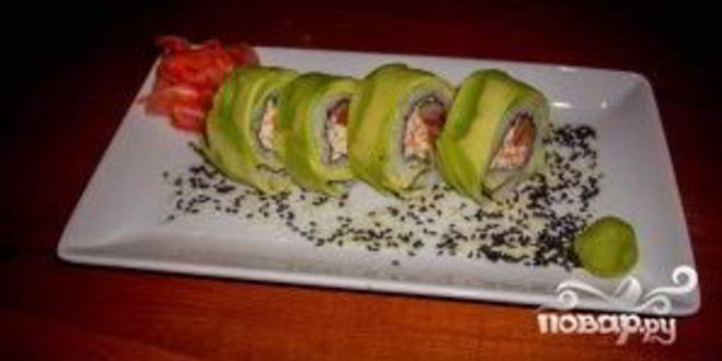 Рецепт суш с авокадо