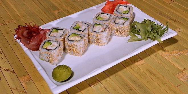 Рецепт суш с кунжутом