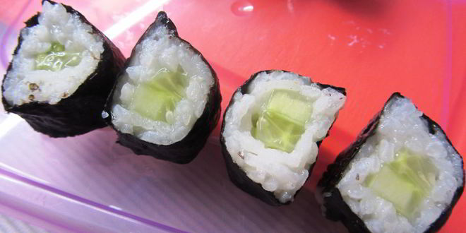 Рецепт суш с огурцом