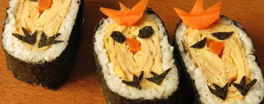 Шаг 21: суш с омлетом цыплята