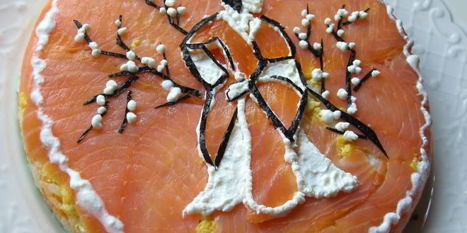 Рецепт суш-торта японских мотивы