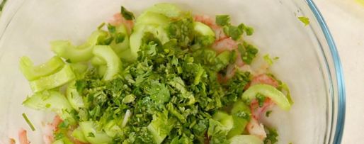 Шаг 3: суш-тортика с креветками