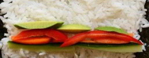 Шаг 2: суш вегетарианских