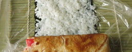 Шаг 16: суш яблоки с крабовыми палочками