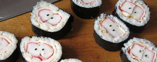 Шаг 19: суш яблоки с крабовыми палочками