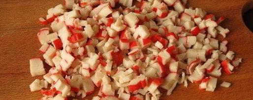 Шаг 2: суш, запеченных со спайси соусом с крабовыми палочками