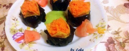 Шаг 7: темари-суш с нори и японским омлетом